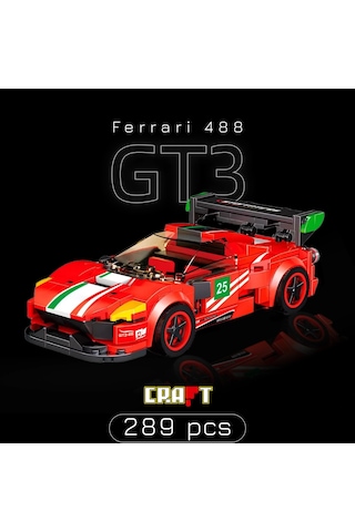 Teknik Ferrari 488 Gt3 Yapı Oyuncak Araba Ferrari Yapı Oyuncak Araba Yapı Blok Ferrari Oyuncak Araba