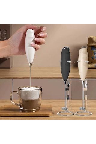 Elmpaly Siyah Elektrikli Süt Köpürtücü Ve Mini Çırpıcı - El Tipi Köpük Yapma Makinesi Diğer