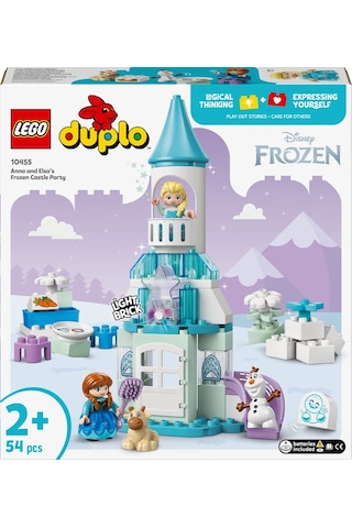 LEGO® DUPLO® │ Disney Anna ve Elsa’nın Karlar Ülkesi Şato Partisi 10455 - 2 Yaş ve Üzeri Çocuklar için Yaratıcı Oyuncak Yapım Seti (54P)