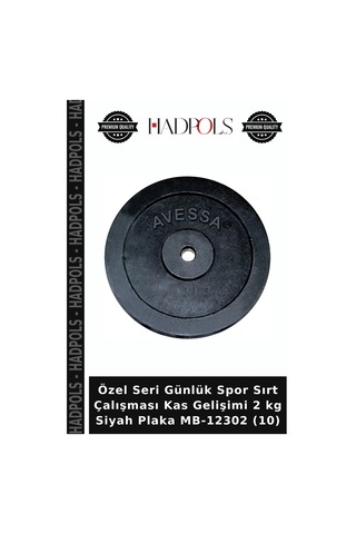 Özel Seri Günlük Spor Sırt Çalışması Kas Gelişimi 2 Kg Siyah Plaka Mb-12302 10