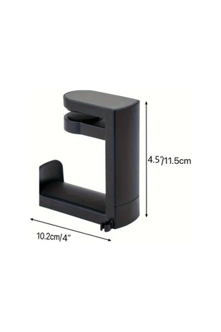 Elmpaly Siyah 2si 1 Arada Oyun Kulaklık Ve Kontrolcü Standı Ayarlanabilir Döner Askı