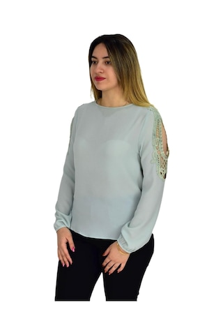Kadın Kol Güpürlü Bluz Ry-17570 001