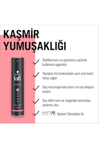 Taft Power Kaşmir Mega Güçlü Sprey 250 Ml Saç Spreyi