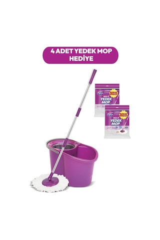 Tornado Otomatik Temizlik Seti Ve 4'lü Yedek Mop Paketi