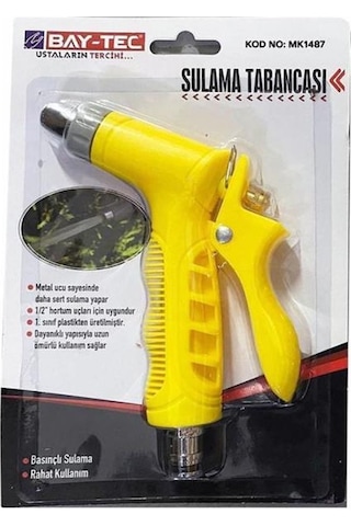 Bay-Tec MK1487 Çiçek Bahçe Sulama Tabancası Plastik Kaplama 1/2"
