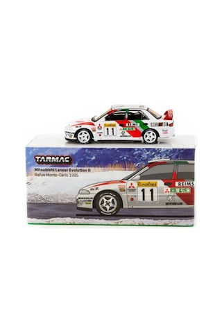 Tarmac Works 1/64 Mitsubishi Lancer Evolution Iı Rallye Monte-carlo 1995 11 Çok Renkli
