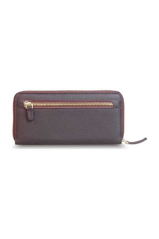 Guard Mat Bordo Hakiki Deri Kadın Cüzdanı P1263 Bordo
