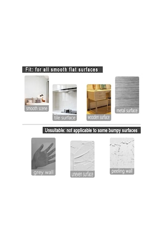 Qingmipy Mermer Desenli Su Geçirmez Yapışkan Duvar Kağıdı - Mutfak, Banyo Ve Oturma Odası İçin 5 Metre Diğer