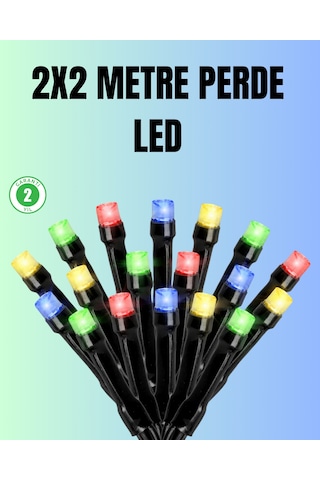 Su Geçirmez Pil Çalışan Led Perde Işık İç Ve Dış Mekan Çok Renkli
