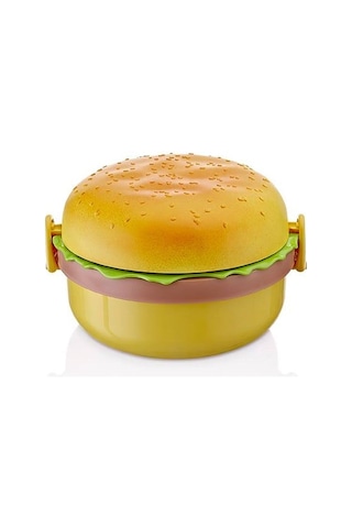 Hamburger Görünümlü Beslenme Ve Saklama Kabı Çok Renkli 86934404