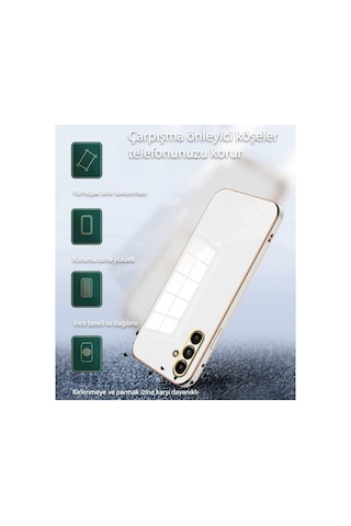Galaxy A35 5g Kılıf Volet Silikon - Beyaz