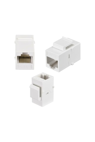 Mn118ck Cat6 Rj45 Dişi Dişi Klipsli Ethernet Kablo Birleştirici Ve Uzatma Aparatı-5 Adet