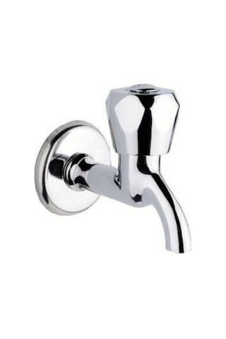 Yayke Pirinç Gövde Topaç Krom Kısa Musluk Bahçe Lavabo Musluğu