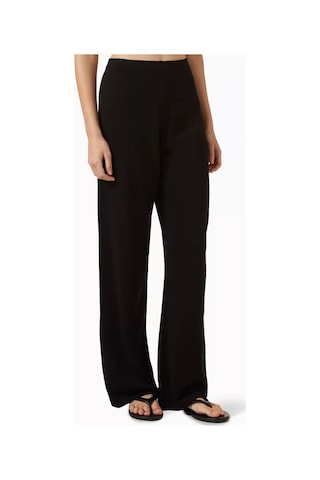 12storeez Silk Cotton Geniş Paça Pantolon Siyah
