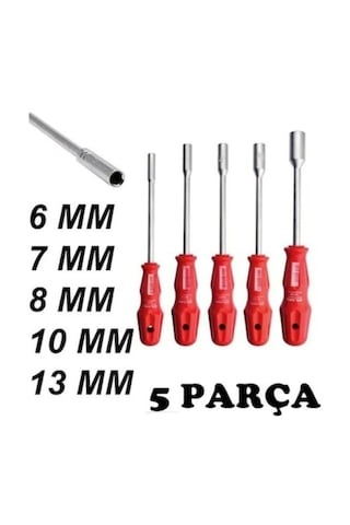 Pro Yeni Seri 6-7-8-10-13 5 Parça Lokma Takımı Lokma Tornavida Ev Ve Sanayi Kullnıma Uygun.