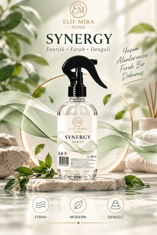 Oda Kokusu Sprey Sinerji Çiçek Kalıcı Oda Parfümü 500 Ml Çiçek Bahçesi