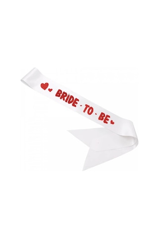 Bride To Be Kuşak. 160 Cm x 6 Cm - Kırmızı