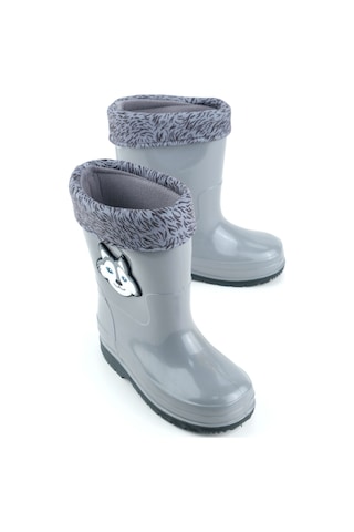 Gezer Erkek Çocuk Kışlık Pvc İçi Sıcak Astarlı Su Geçirmez Yağmur Bot Çizme Gc2kfm.00685.00.019.j16 Gri