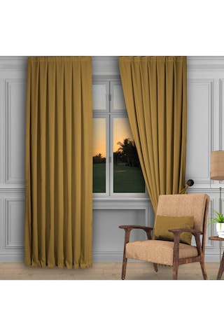 Devetüyü Ada Fon Perde Normal Pile 1'e 2,5 Pile-devetüyü Deve Tüyü