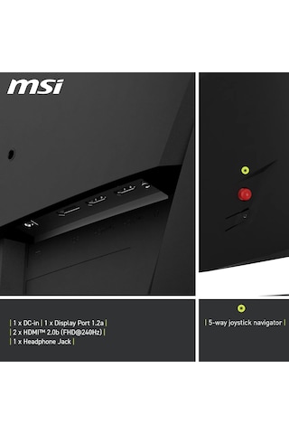 Msı Mag 274cxf 27" 0.5 Ms Full Hd Curved 280 Hz Oyuncu Monitörü