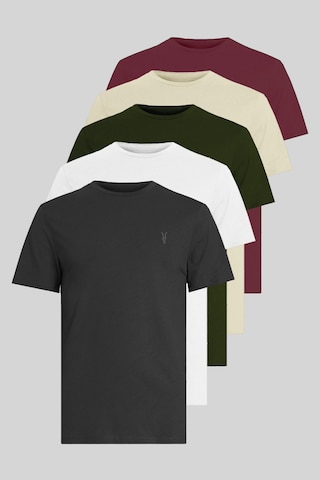 Kozik Standart Fit Bisiklet Yaka Erkek Tişört 5'li Çok Renkli 8975 Çok Renkli