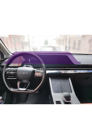 Chery Omoda 5 - Glass Ekran Koruyucu Gösterge Multimedya Çift Parça 9h Nano