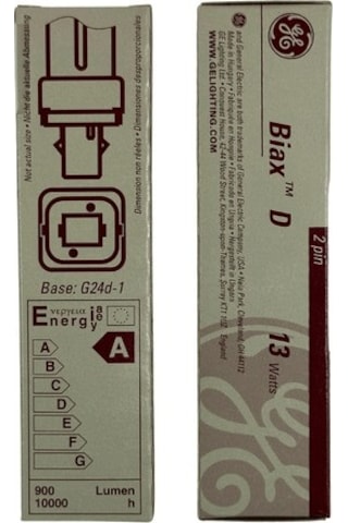 General Electric Ge Biax D 13w 2 Pinli Plc Ampul Geçmeli Soketli