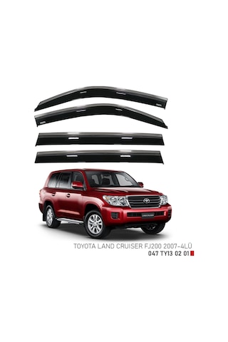 Replax Toyota Uyumlu Land Cruiser Fj200 2007 Sonrası Kromlu Cam Rüzgarlığı 4lü
