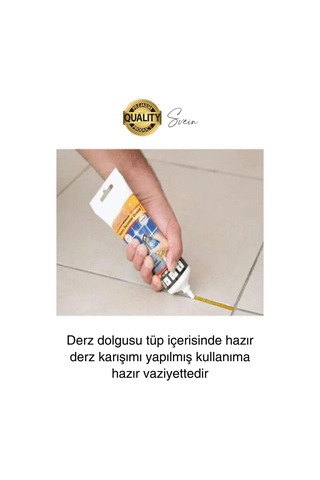 Pratik Gold Altın Sarı Simli Hazır Derz Fayans Seramik Boşluk Anında Kapatıcı Yer Cephe Yenileyici