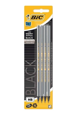Bic Eco Evolution Black Kurşun Kalem 4lü Çok Renkli