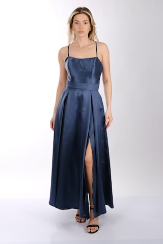 Abiye Elbise Dori 00kb7078 Koyu İndigo