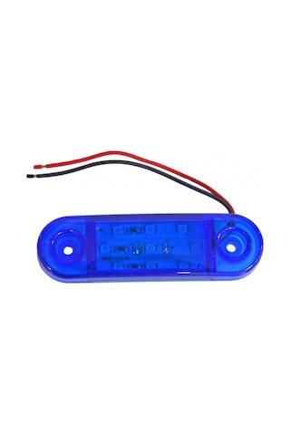 Tas 24v Side Marker Lamba 9 Ledli Mavi 8,5x2,5 Cm Tas.018m-24 2 Li