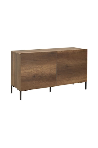 Roma 2 Kapaklı Modüler Tv Ünitesi - Koyu Ceviz Oslo Ceviz 120x70x43 Cm Gxyxd