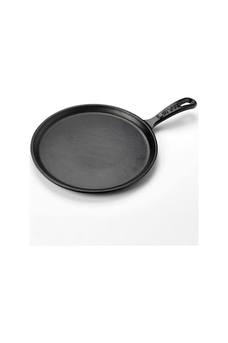 Döküm Krep / Pizza / Pancake Tavası, Yuvarlak, Metal Saplı, 20cm Çok Renkli