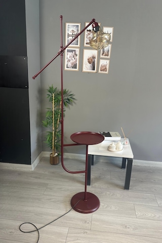 Melk Vişne Çürüğü Gövde Bal Rengi Cam Lambader Tepsili Makas Gövde Modern Oturma Odası Natural