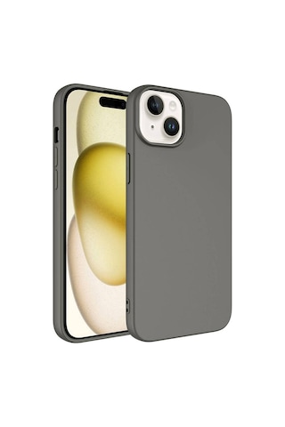 Ardemix Apple Uyumlu iPhone 15 Plus Kılıf Lsr Lansman Kapak - Titanyum Titanyum