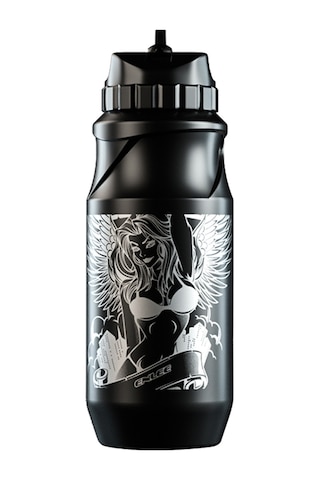 Youmex Spor Su Şişesi 650ml - Bisiklet, Yürüyüş, Kamp İçin - Pp+pe+pc Malzeme - Siyah-renkli - Isı Dayanıklı Siyah