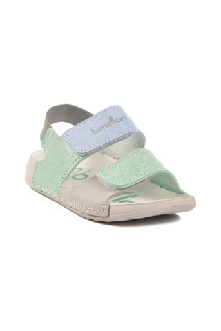 United Colors Of Benetton Yeşil Cırtlı Kız Çocuk Sandalet Bn-1422 P Mint Yeşili-bebe Mavi