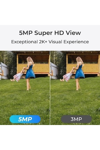 Reolınk 5mp Bullet 2.8mm P320 Ip Güvenlik Kamerası Poe Ip67, Renkli