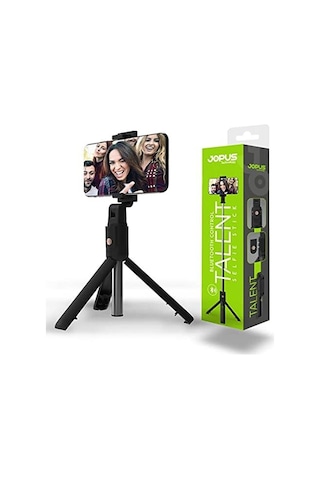 Jopus Talent Bluetooth Telefon Tripod Selfie Çubuğu, Uzaktan Kontrollü Kumandalı, 19.5 Cm, 270 Dönebilir, Katlanabilir