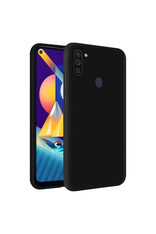 KZY İletişim Samsung Galaxy Uyumlu A11 İçi Kadife Soft Logosuz Lansman Silikon Kapak