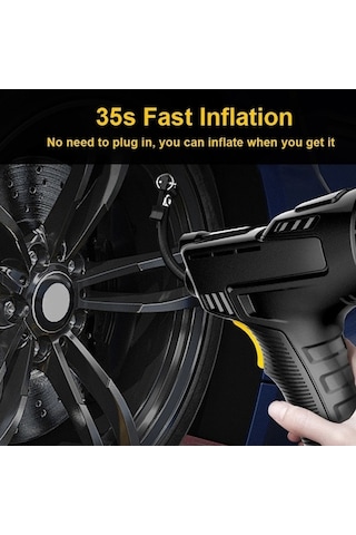 Didadodo Kablolu Dijital Araç Hava Pompası 120w Lastik Şişirme Kompresörü Ekipmanı