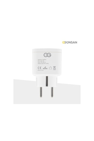 Günsan Wifi Akıllı Priz 16a Enerji Takibi, Uzaktan Kontrol, Tuya Smart Life, Sesli Komut Google Home & Alexa