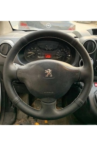 Peugeot Partner Tepe Araca Özel Direksiyon Kılıfı Nokta Düz