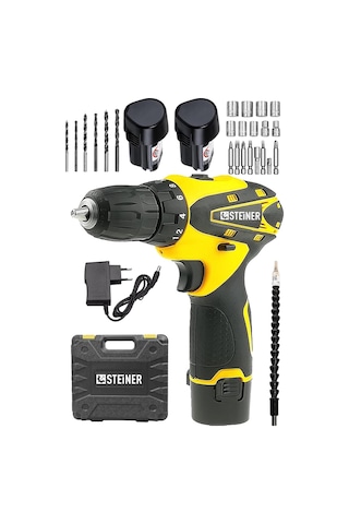 Steiner Alman 32 V Darbesiz Metal Şanzıman Çift Akülü Şarjlı Vida