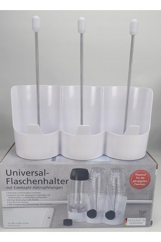 Wenko Fılıa 3'lü Şişe Kurutma Rafı Beyaz