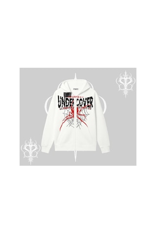 Tarzsokak Beyaz Hırka Sweatshirt Spider Undercover