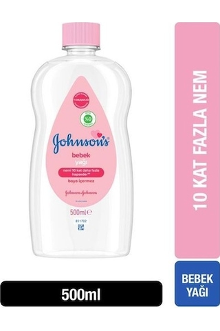 Johnsons Baby Bebek Yağı 500 Ml Nemlendirici Pembe 3'lü Set