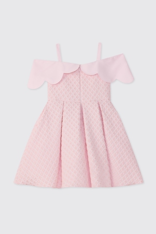 Panço Kız Çocuk Pembe Parti Elbisesi