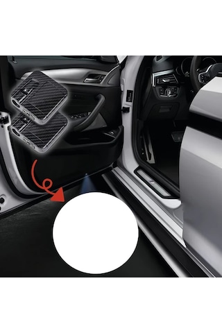 Motion003 Özel Tasarim Karbon Fiber 2 Adet Led Hos Geldiniz Isiklari Araba Suv Kapı Aydınlatma Cift Dugun Yildonumu